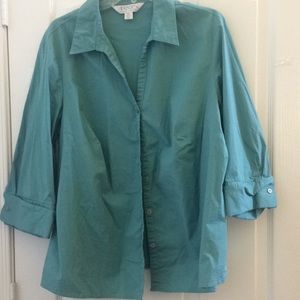 LADIES casual corner annex shirt 2x